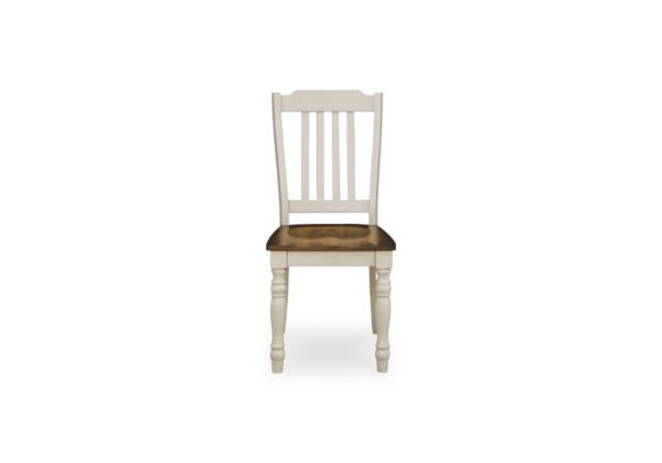 Wirloni White/Brown Dining Chair - Image 2