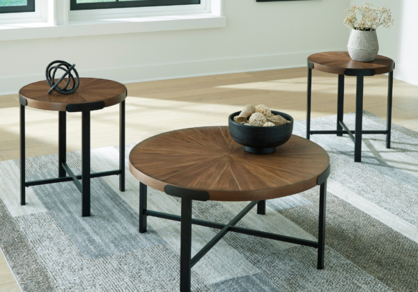 Crosstrail Brown Occasional Table Set - Image 2