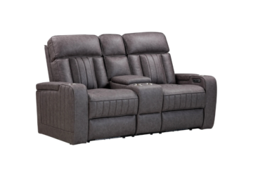 Celestial Charcoal Power Loveseat