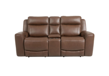 Alberta Brown Power Loveseat