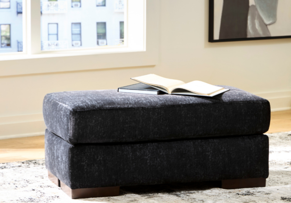 Whitmore Manor Black Pearl Ottoman - Image 3