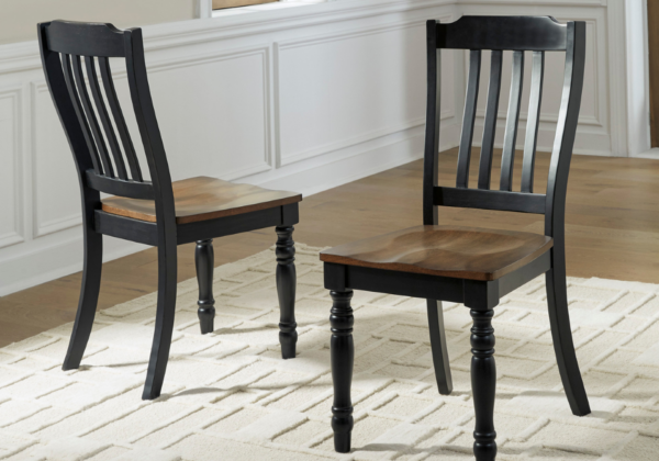 Clorazi Black/Brown Dining Side Chair - Image 3