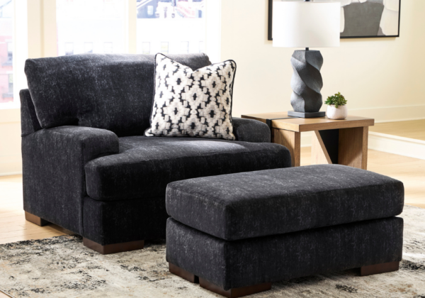 Whitmore Manor Black Pearl Chair and a Half - Image 3