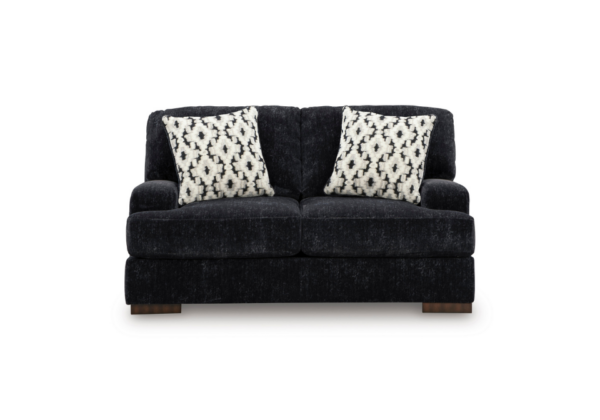 Whitmore Manor Black Pearl Loveseat - Image 2
