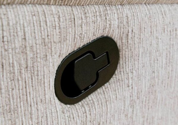 Butler Taupe Reclining Loveseat - Image 3