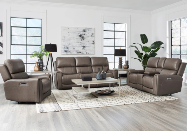 Hamilton Dark Brown Reclining Sofa - Image 5