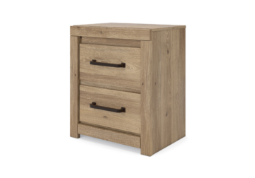 Brozmont Tan Two Drawer Nightstand