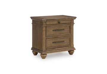 Kallarin Brown Three Drawer Nightstand