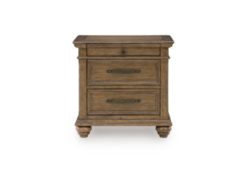 Alternative view of Kallarin Brown Three Drawer Nightstand