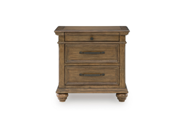 Kallarin Brown Three Drawer Nightstand - Image 2