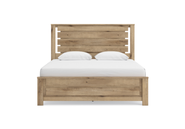 Brozmont Tan Queen Panel Bed - Image 2