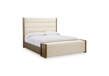 Marxmore Brown King Upholstered Storage Bed