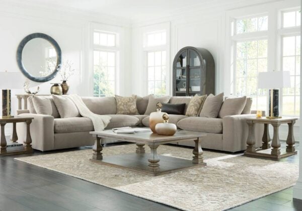 Maxton Heights Pebble Five-Piece Sectional - Image 2