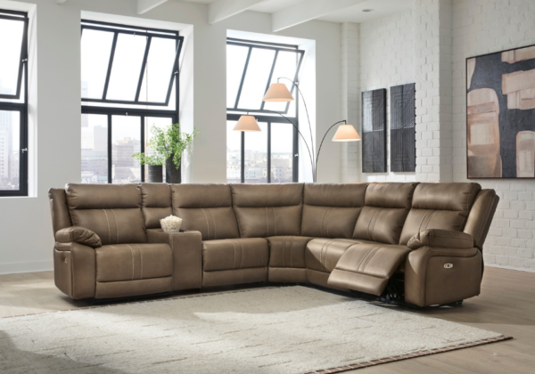 Max-Momentum Six Piece Reclining Sectional - Image 2