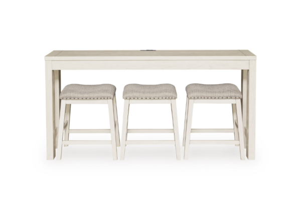 Robbinsdale Antique White Dining Counter Table Set - Image 2