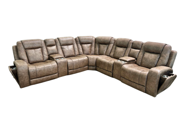 Sierra Silt 7-Piece Power Reclining Audio Sectional - Image 2