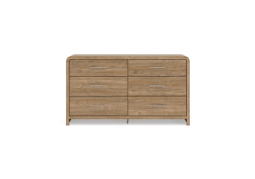Alternative view of Gramburg Brown Six-Drawer Dresser