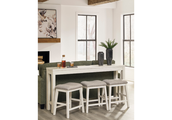 Robbinsdale Antique White Dining Counter Table Set - Image 4