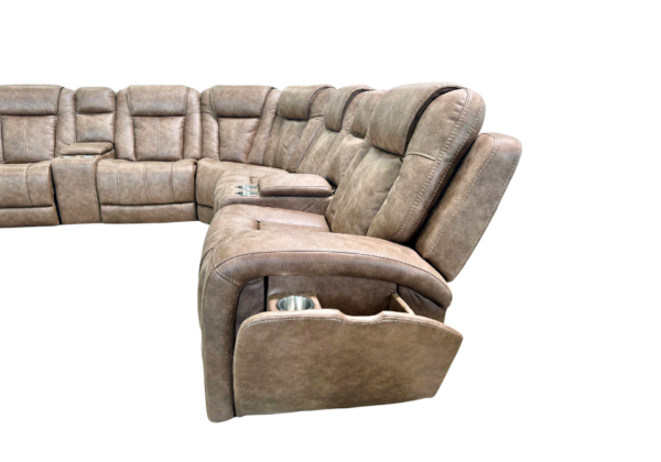 Sierra Silt 7-Piece Power Reclining Audio Sectional - Image 6