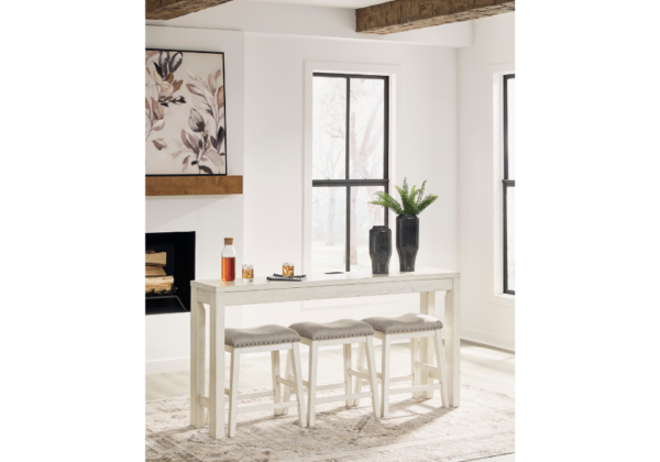 Robbinsdale Antique White Dining Counter Table Set - Image 3