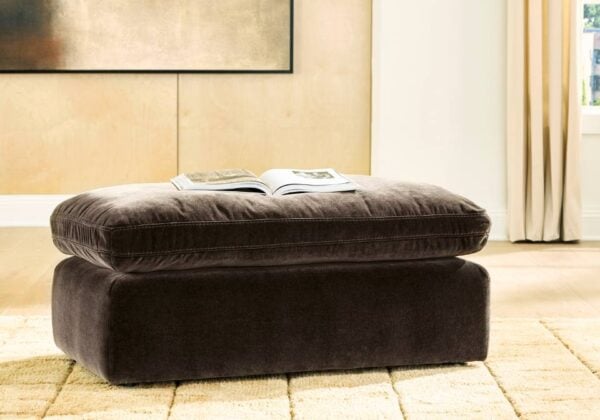 Maxton Heights Brown Ottoman - Image 2