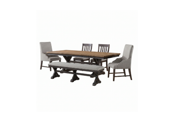 Montrose Espresso/Grey 6-Piece Dining Set - Image 2