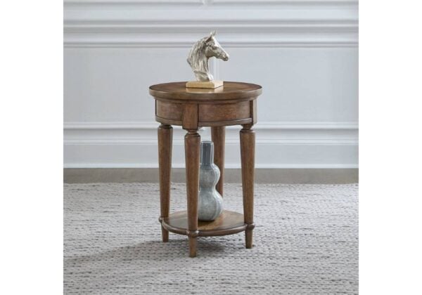 Harrison Heights Brown Chairside Table - Image 2