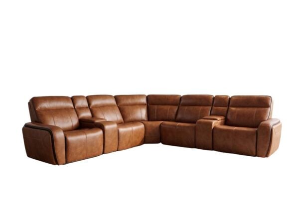 Claremore Honey 7-Piece Power Reclining Sectional - Image 2