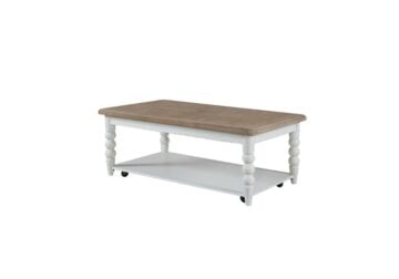 Turnberry Washed White Cocktail Table
