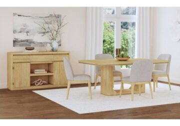 Rosalie Natural Rectangular Dining 5-Piece Set