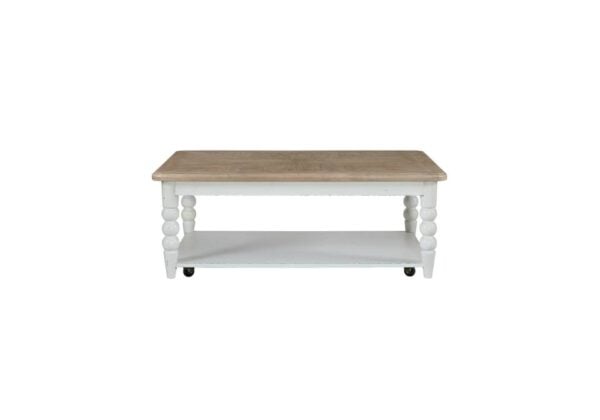 Turnberry Washed White Cocktail Table - Image 2