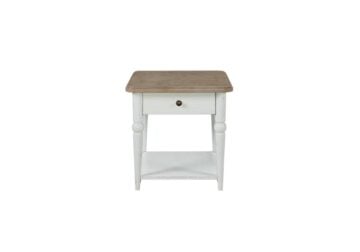 Alternative view of Turnberry Washed White End Table