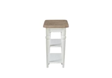 Alternative view of Turnberry Washed White Chairside Table