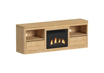 Rosalie Natural 71 Inch TV Console