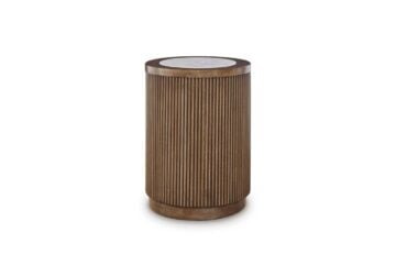 Hadonna Brown Round End Table