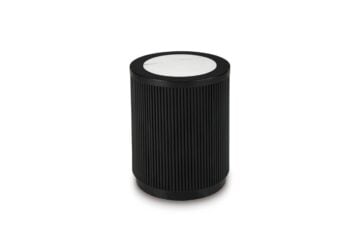 Grayman Black Round End Table