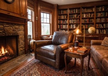 Sorrento Chestnut Swivel Glider Chair