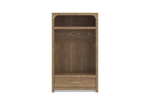 Dovander Brown Hall Tree with Storage Bench - Image 2