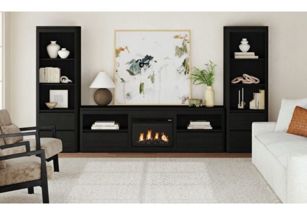 Rosalie Black 82 Inch TV Console - Image 3