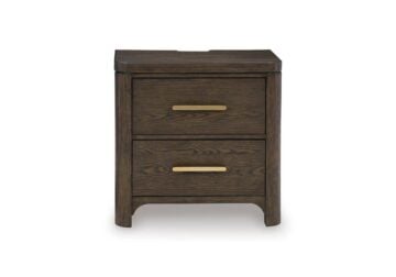 Alternative view of Radkin Burnished Brown Two Drawer Nightstand