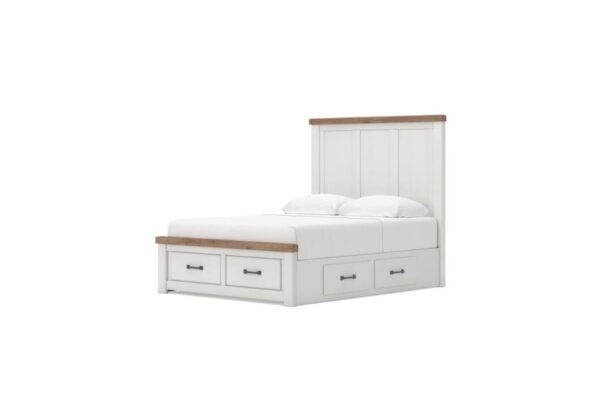 Savonport White/Brown King Storage 5-Piece Set - Image 4