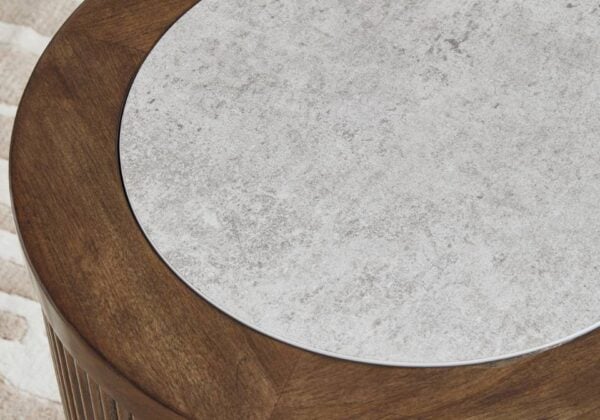 Hadonna Brown Round End Table - Image 2