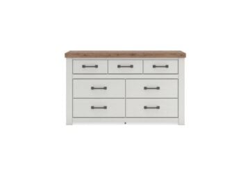 Alternative view of Savonport White/Brown Seven Drawer Dresser