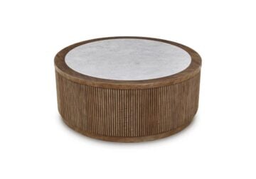 Hadonna Brown Round Cocktail Table