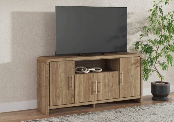 Dovander Brown Extra Large TV Stand - Image 3