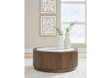 Alternative view of Hadonna Brown Round Cocktail Table