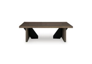 Alternative view of Kandinew Light Brown Rectangular Cocktail Table