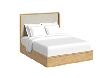 Rosalie Natural Upholstered King Bed