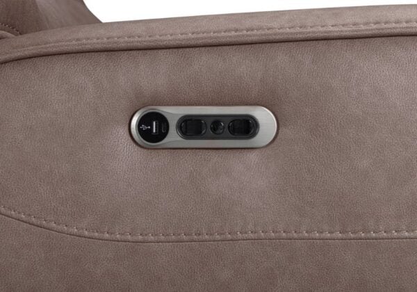 Dawson Brown Power Reclining Loveseat - Image 2