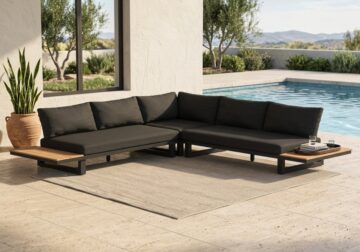 Cabana Black Outdoor Sectional